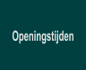 Openingstijden